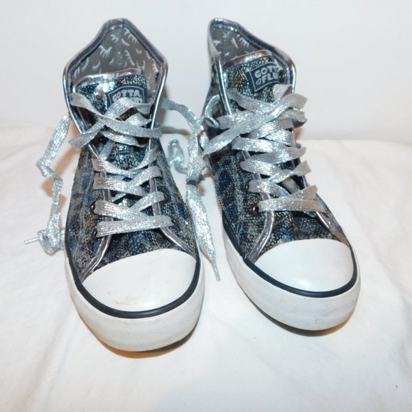 Gotta Flurt Sequined High Tops Size 5.5 - Picture 1 of 7